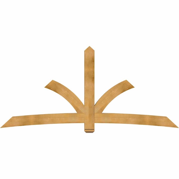 Ekena Millwork Davenport Rough Sawn Timber Gable Bracket, Western Red Cedar, 108"W x 49"H x 4"D x 6"F, 11/12 Pitch GBW108X49X0406DAV00RWR - main
